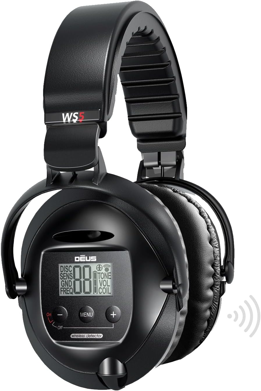 XP Metal Detectors WS5 Casque sans Fil Pour Deus, étanche et conçu Pour s'adapter confortablement sur VOS Oreilles. Peut être utilisé Pour contrôler Directement Les disques X35 et HF XP