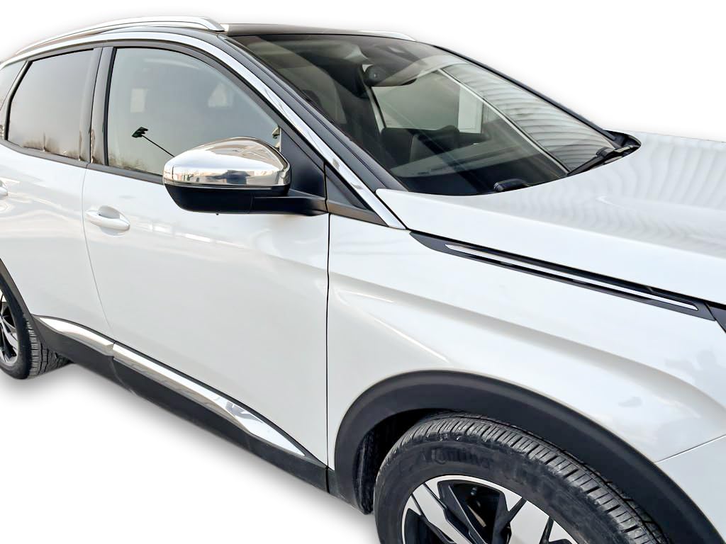 RECAMBO | Cubierta de Espejo retrovisor | Compatible con Grandland X | a Partir de 2017 | Acero Inoxidable Cromado | Kit embellecedor para Espejos retrovisores de Coches