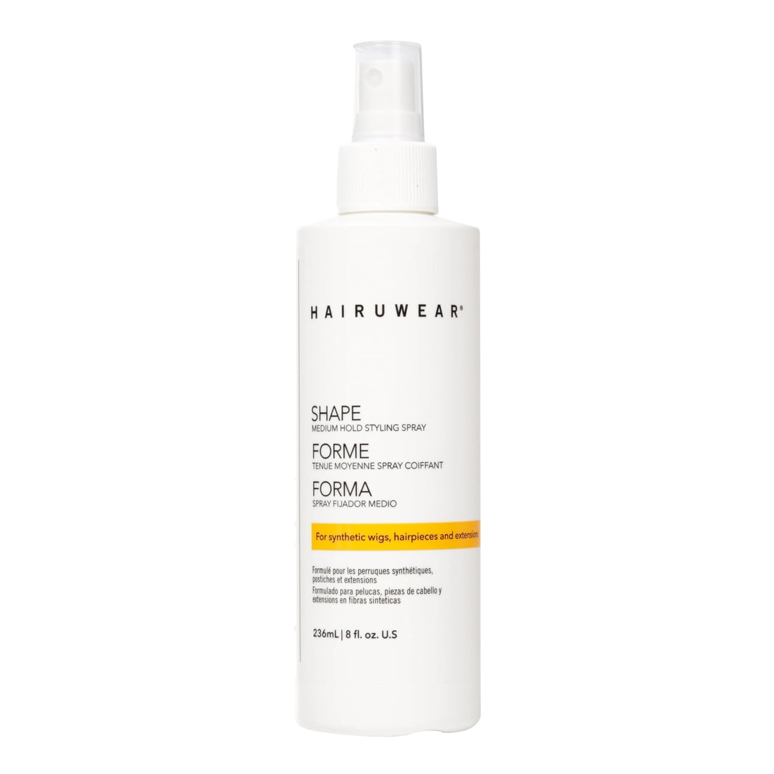 Medium Hold Hair Spray for Synthetic Wigs, Hairpieces, and Extensions - 8 fl oz