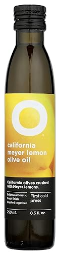 O OLIVE OIL & VINEGAR Aceite de oliva de limón orgánico triturado Meyer, 8.45 onzas líquidas