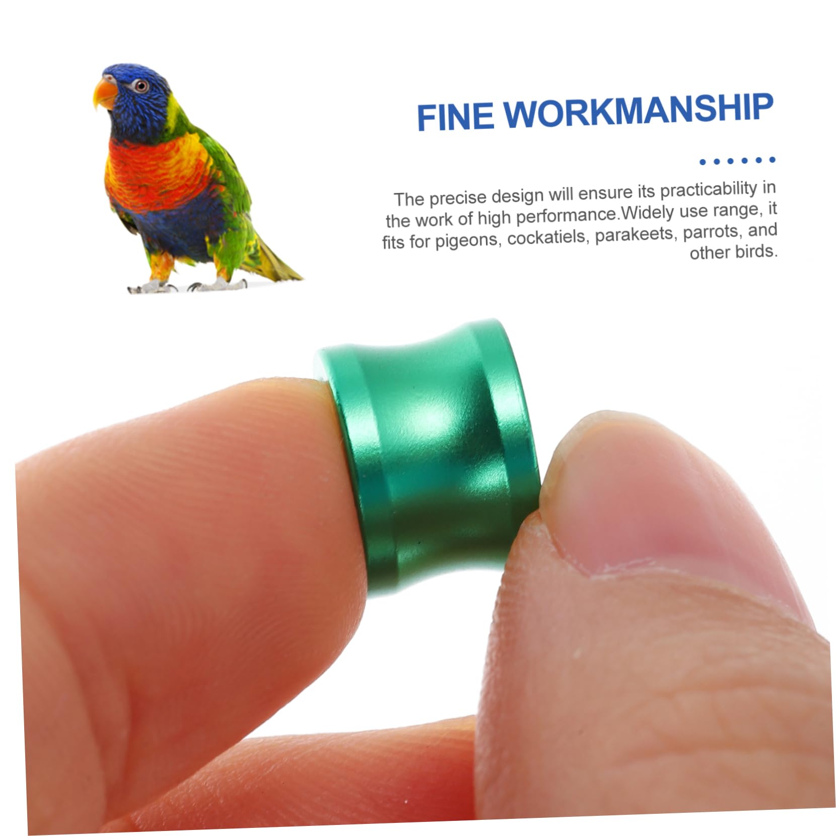 Kisangel 80 Piezas Anillo de pie de Paloma Proveedor de Loros de Aves Banda de de Paloma mensajera Accesorios para pájaros Accesorios para Aves Anillos para Patas de Aves de Corral
