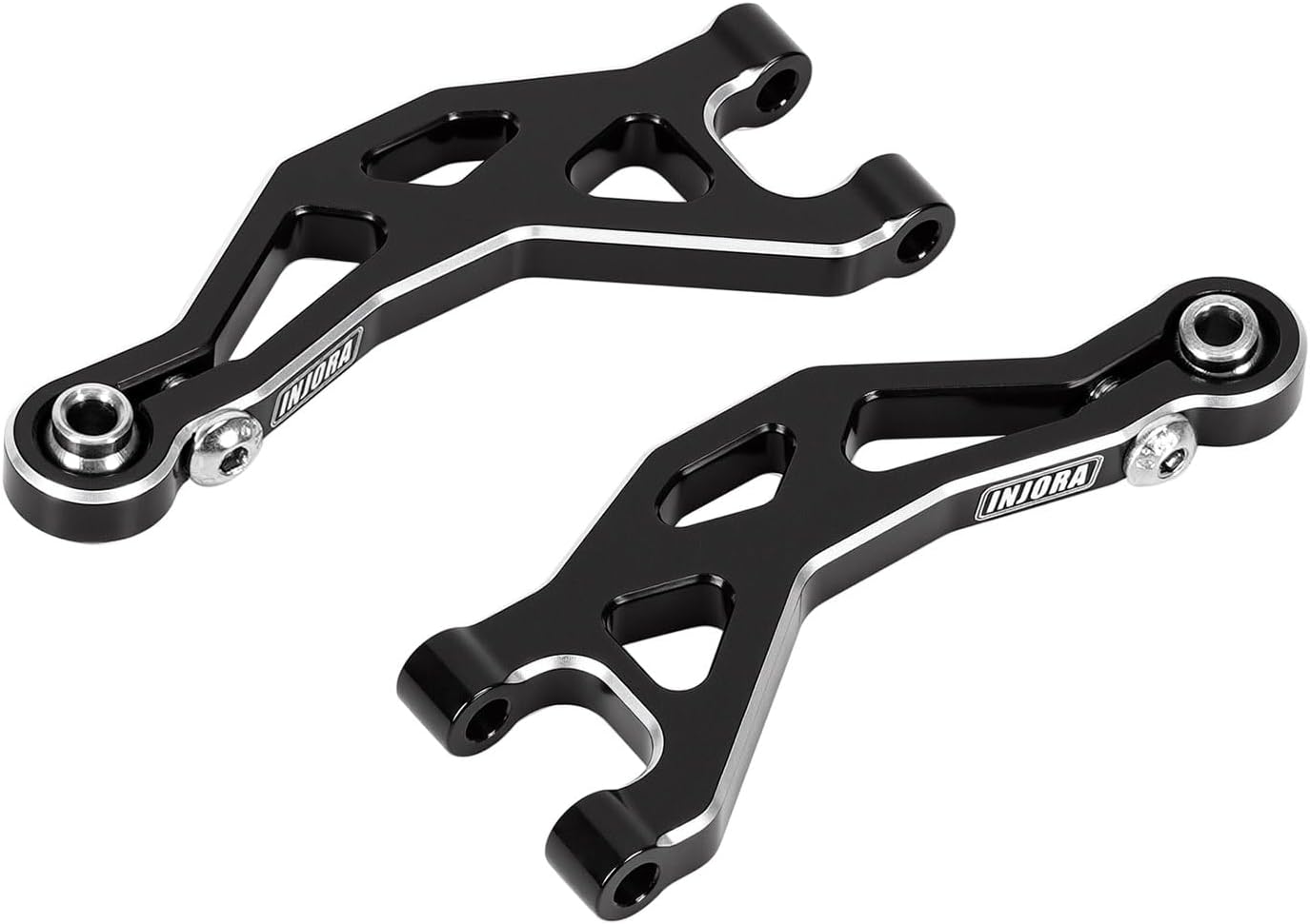 INJORA Aluminum Front Upper and Front Lower Suspension Arms Replacement for 1/16 ARRMA Mojave GROM Losi 1/12 Nascar Upgrade