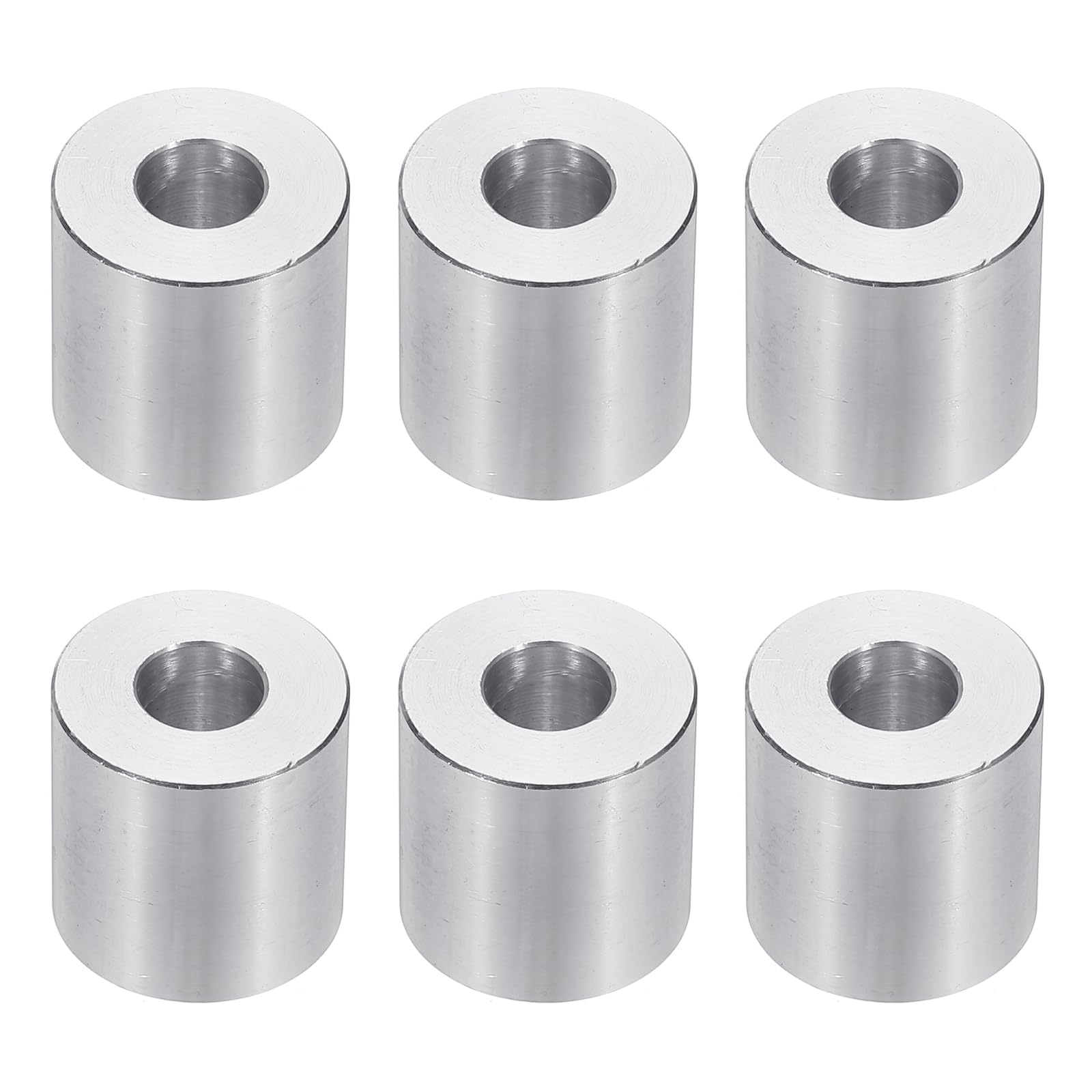 PATIKIL M8 Aluminum Spacers, 6pcs 5/16" x 3/4" Round Metal Spacers for 5/16 or M8 Screw Bolts