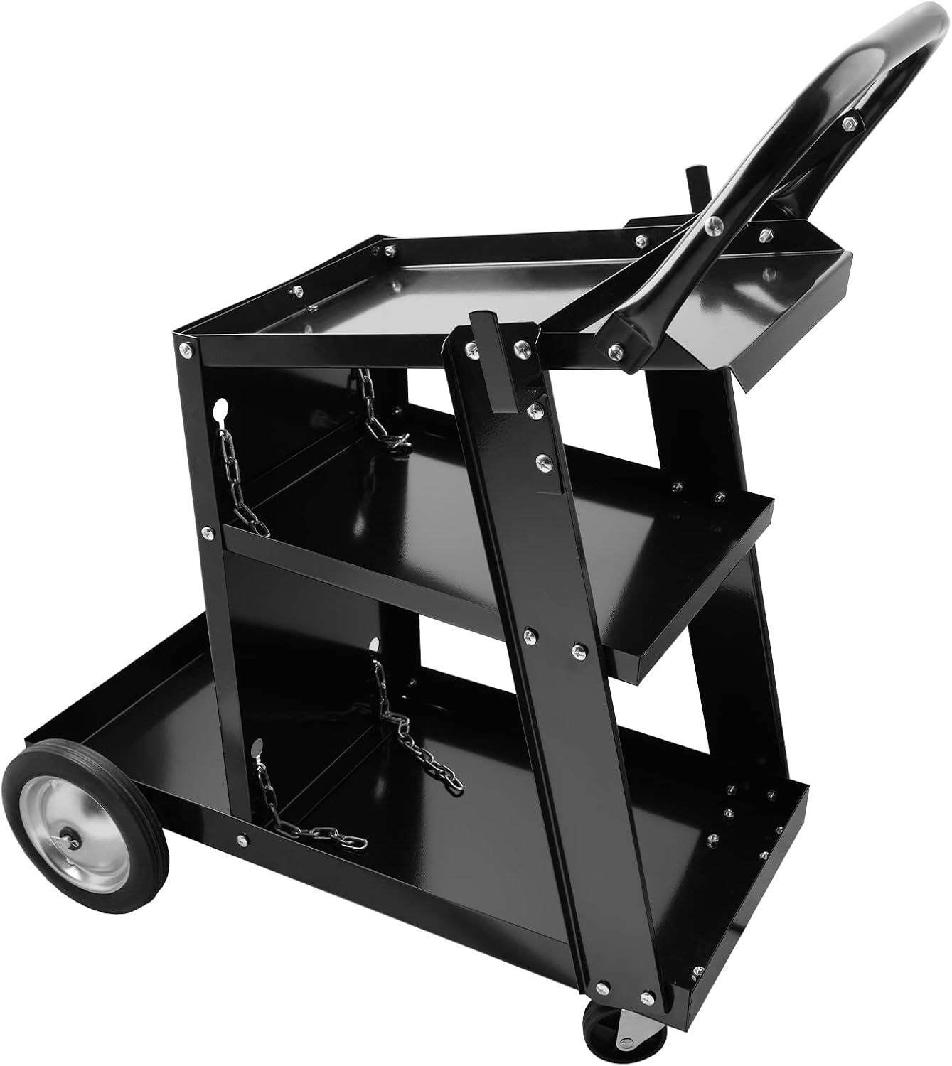 Welding Cart, Welding Carts with Tank Storage and Wheel, 200lbs