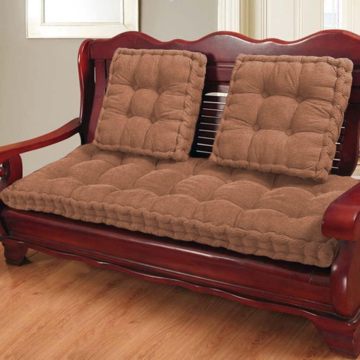 Bankkussen 10cm dik, Bay Window zitkussen, keuken Dinning bank veranda zetel pads, 1/2/3 zits dikke stoel kussen Sofa Pads voor Openlucht/Binnen Patio Meubilair(Color:A,Size:165*55cm/64.96*21.65in
