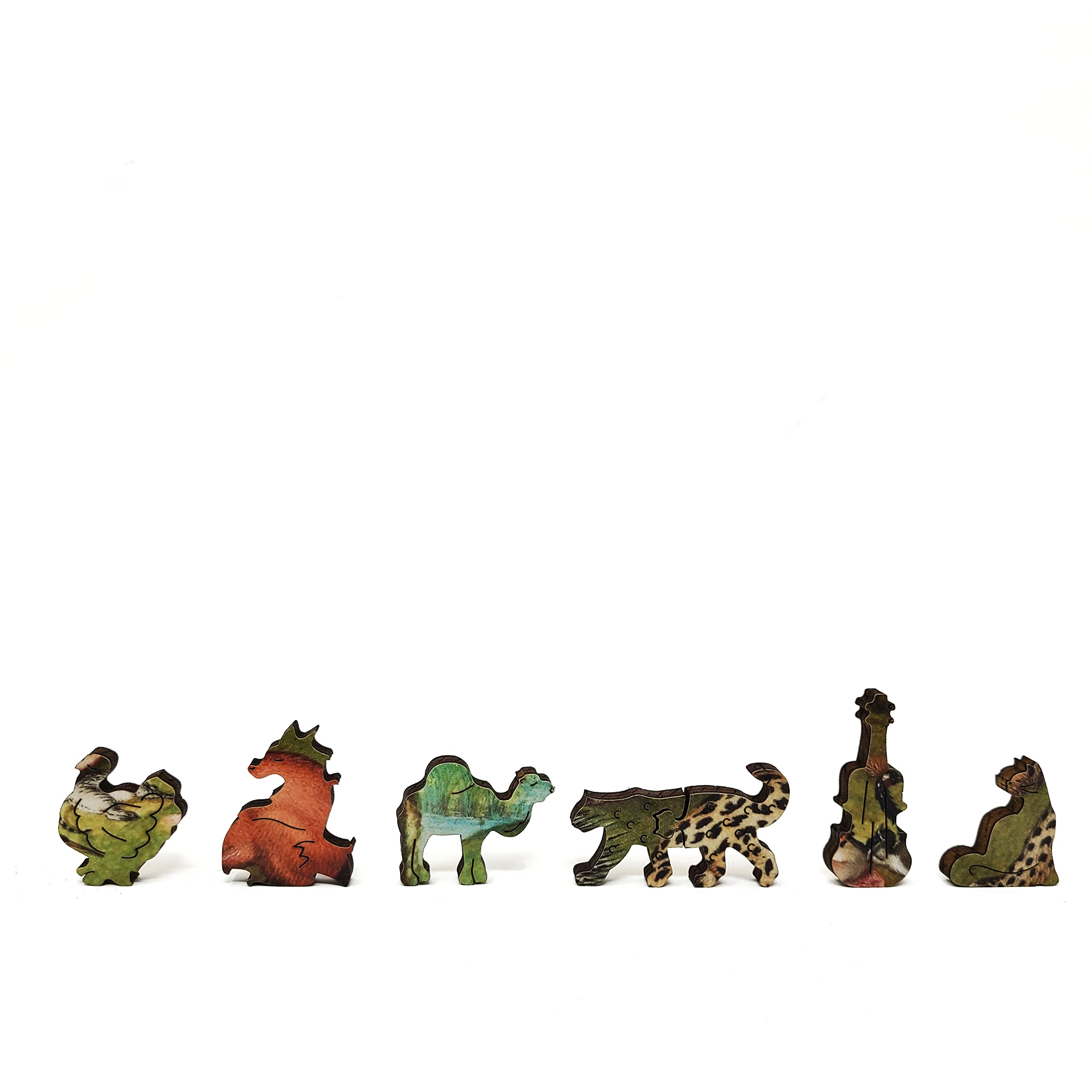 FoxSmartBox - Puzzle in legno per adulti, forma unica, 390 pezzi, motivo: Orfeo, 390 pezzi