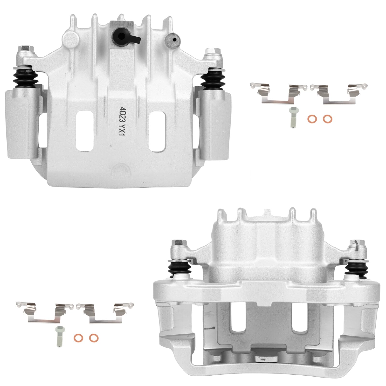 SCITOO Rear Brake Calipers With Bracket 18-B4752 18-B4753 Compatible For Ford For Excursion/F-250, For Ford For F-250 Super Duty 99-04 For Ford For F-350 99-04 For Ford For F-350 Super Duty 99-04