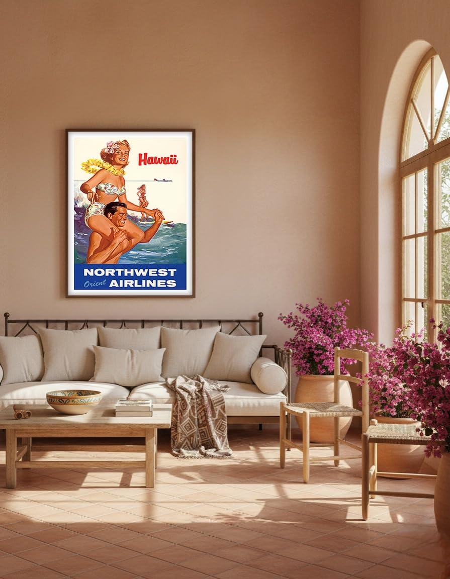 Amazon.com: Hawaii - Northwest Orient Airlines - Vintage Airline