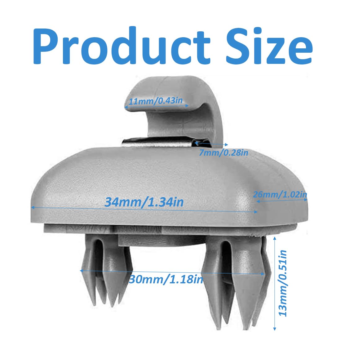 Clip Per Visiera Auto Audi - Ricambio 8U0857562A, Compatibile Con A1, A3, A4, A5, Q3, Q5 - Foto 11