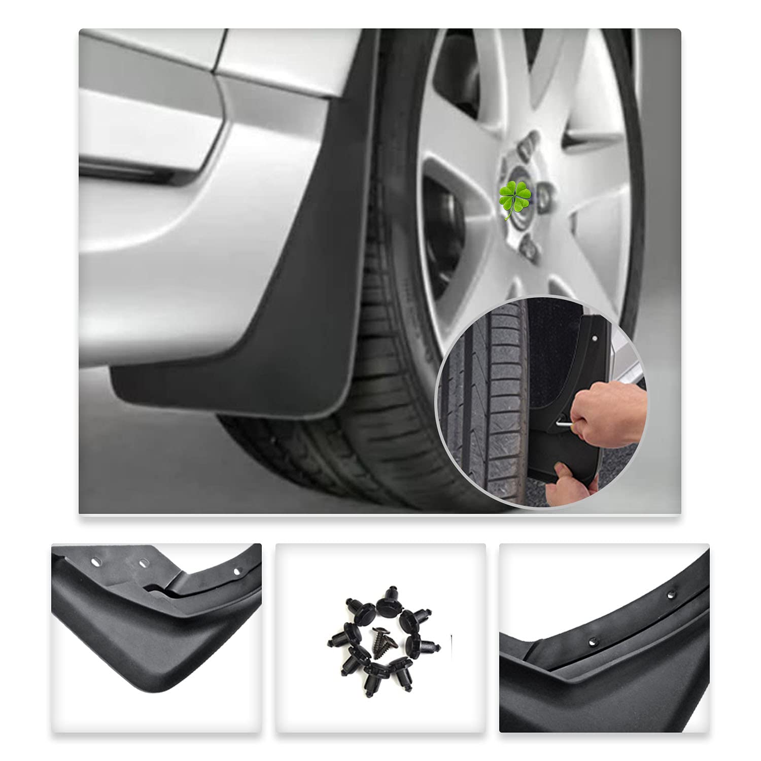 Compatible With Volvo For XC40 2023 2024 Fenders Mud Guard Flaps - View #3