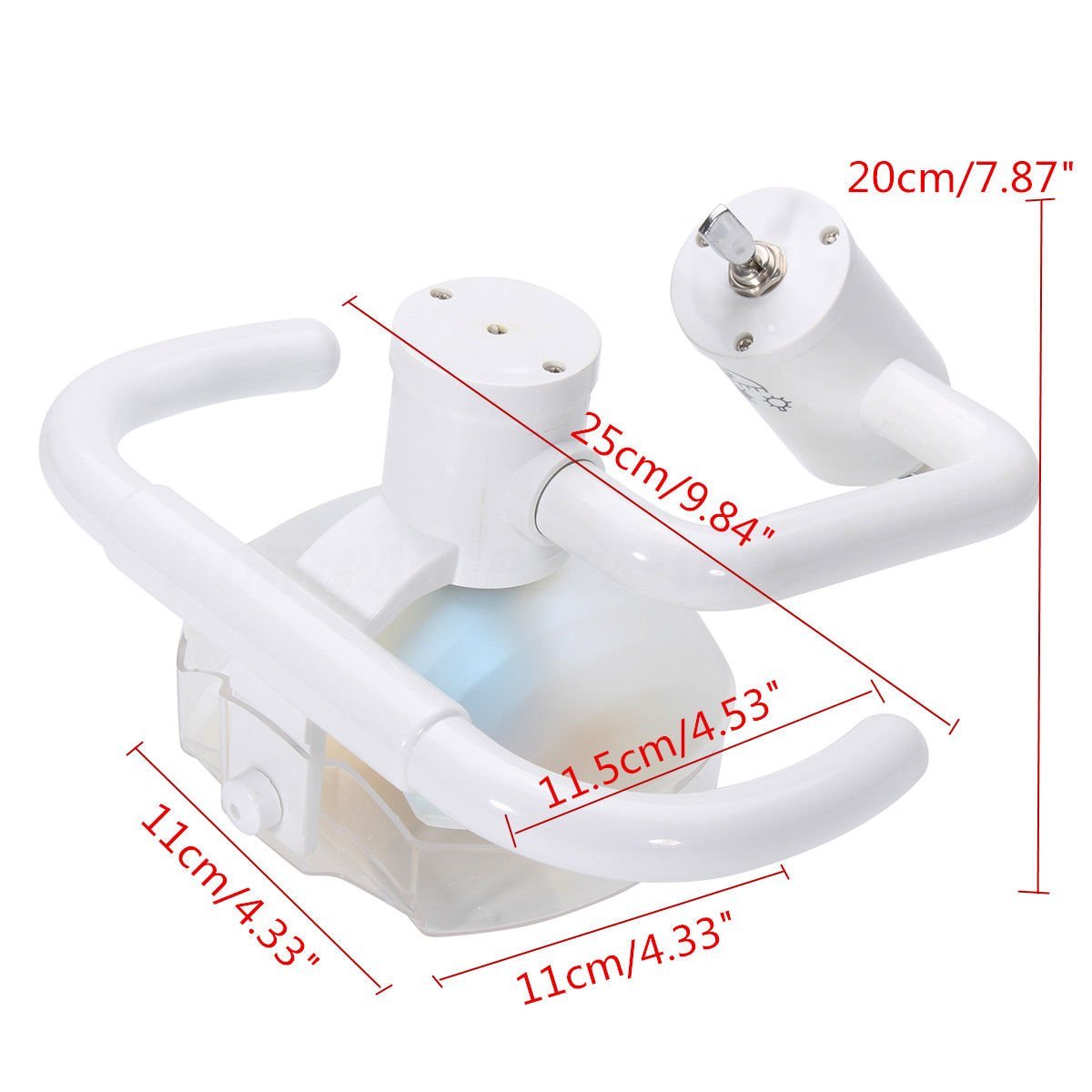 NSKI Lampada a luce orale senza ombra dentale Luce fredda chirurgica per sedia dell'unità dentale 22mm US Stock