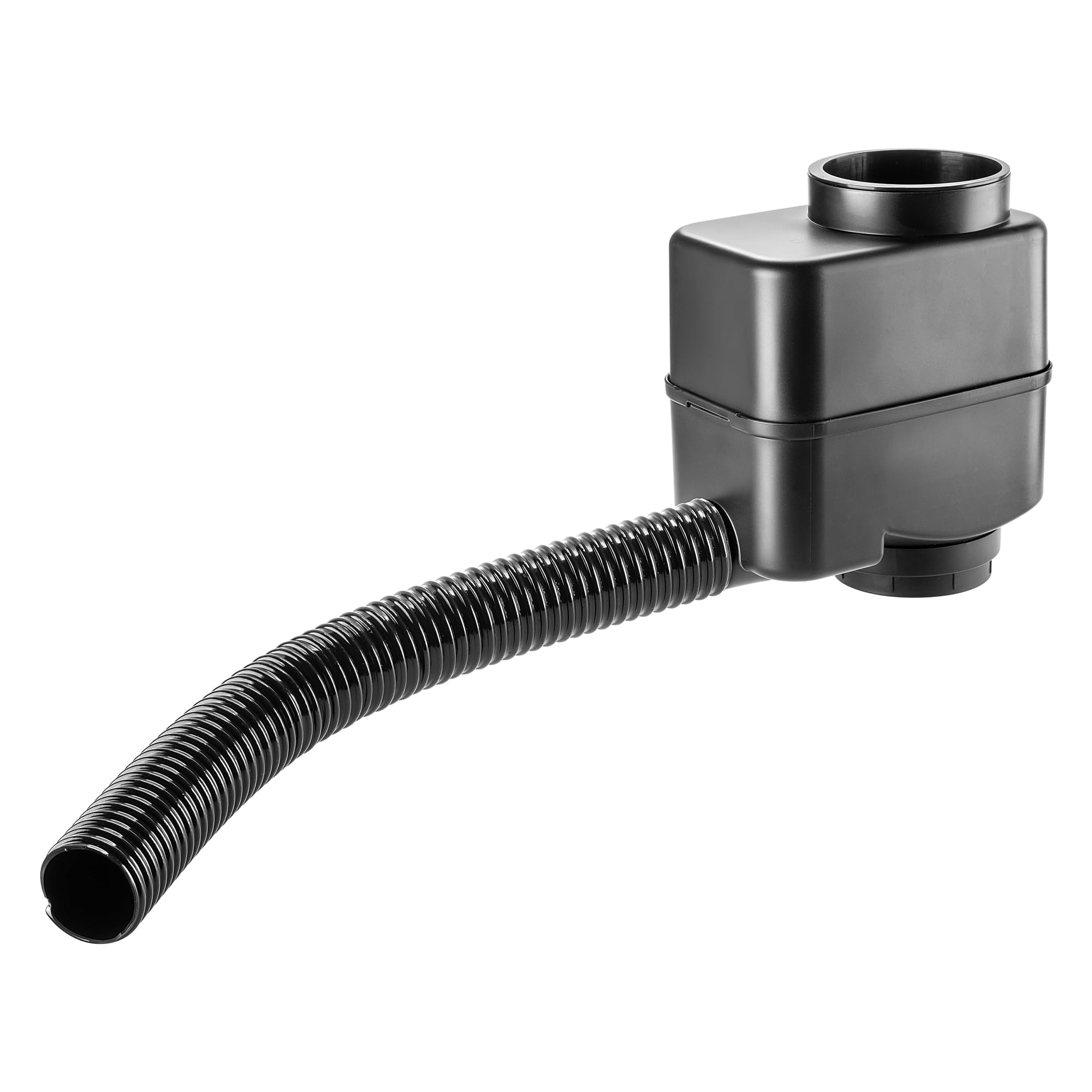 KADAX Collettore di acqua piovana per giardino, contenitore di acqua piovana per montaggio facile e rapido, serbatoio di acqua piovana, ladro di plastica (nero)