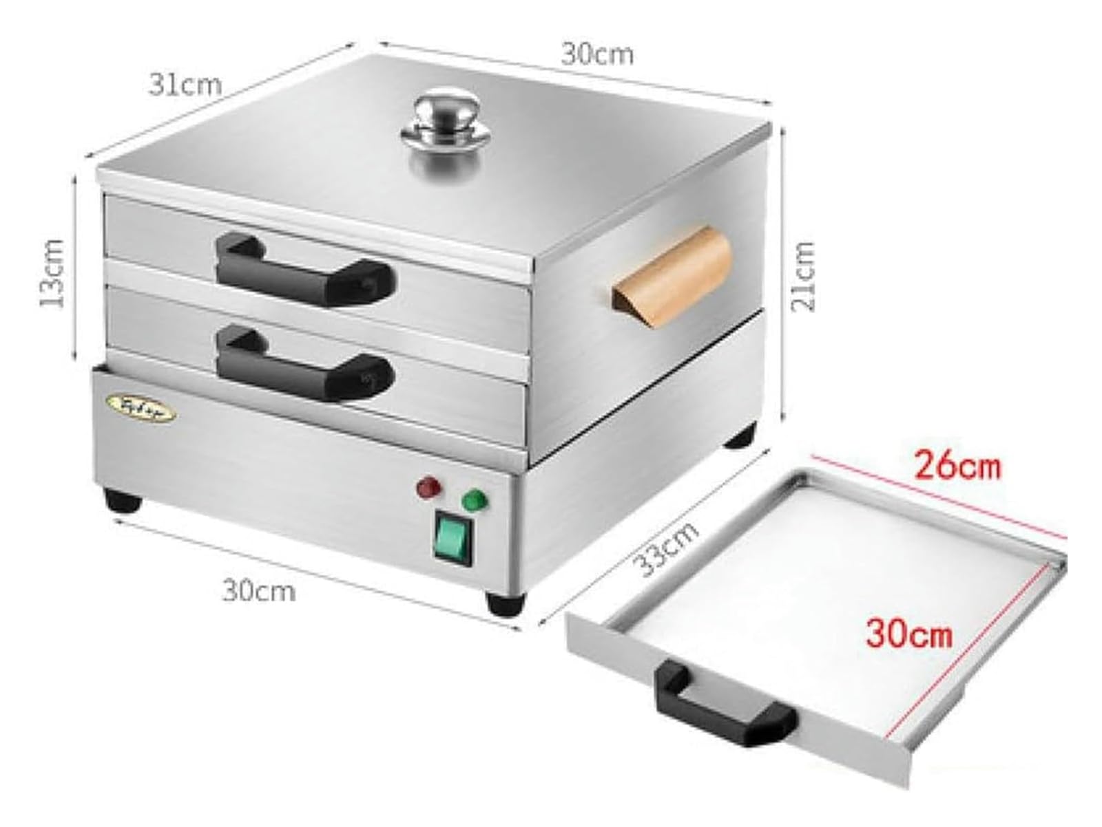 Edelstahl-Reis-Nudel-Rollen-Dampfgarer – vielseitiges Küchen-Kochgeschirr zum Kochen von Fadennudel-Rollen, Dim Sum Brötchen und Knödel – perfekt für Hobbyköche