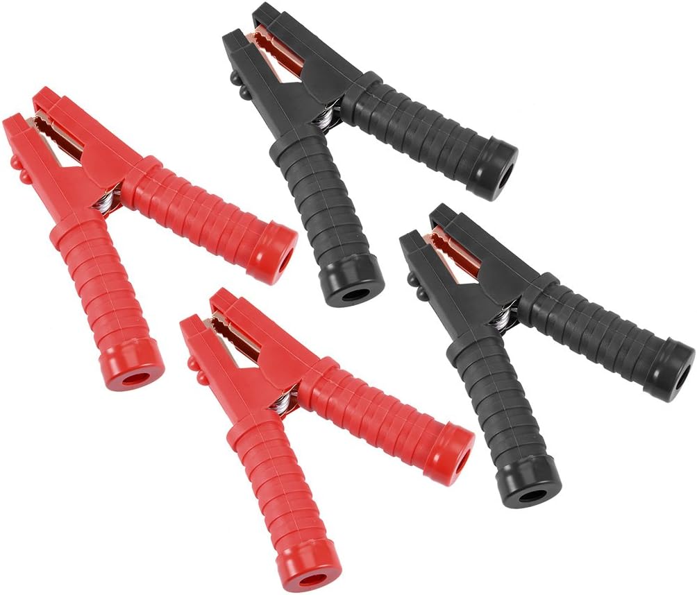 600A Fully Enclosed Battery Charger Alligator Clips Booster Cable Clamps for Car Auto Vehicle Copper Plated 2 Pairs (id: 26b 1b3 566 17f d11