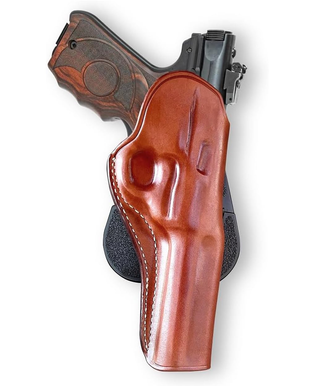 Masc Premium Leather OWB Paddle Holster Open Top Fits MK IV Target 22/45.22LR 5.5-inch