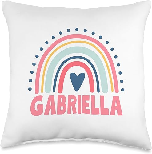 Miniatura 4 de Gabriella Name Custom Woman Myth Legend Pink Birthday Party Throw Pillow, 18x18, Multicolor