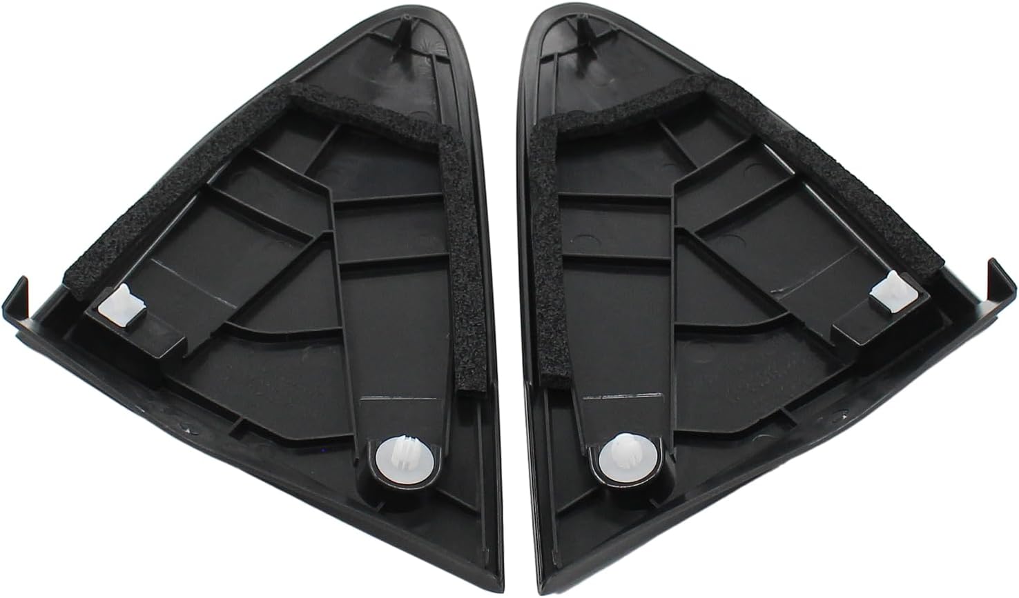 Front Left and Right Side Fender Mirror Corner Triangle Trim Cover for Toyota Yaris MK3 2015-2018