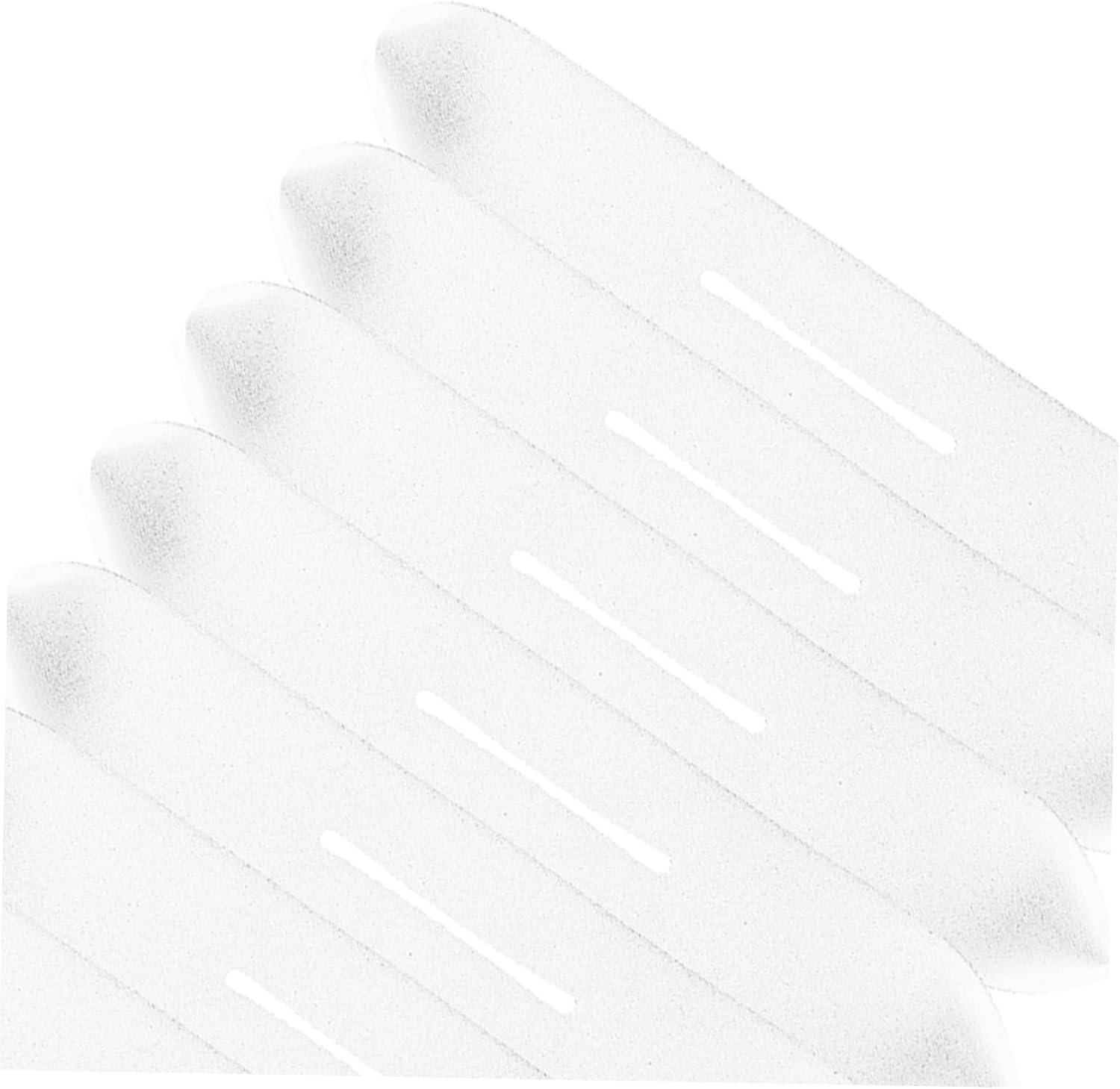 Cabilock 50pcs Skid Sponge Hanger Covers Non Slip Clothing Protector Pads for Home Use Soft Lightweight Shoulder Pads Prevent Clothes Slipping and Scratches White