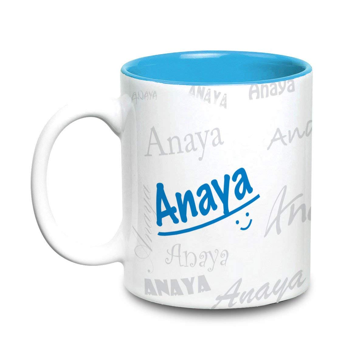 Hot Muggs Me Graffiti Mug - Anaya Personalised Name Ceramic, 315ml, 1 Unit