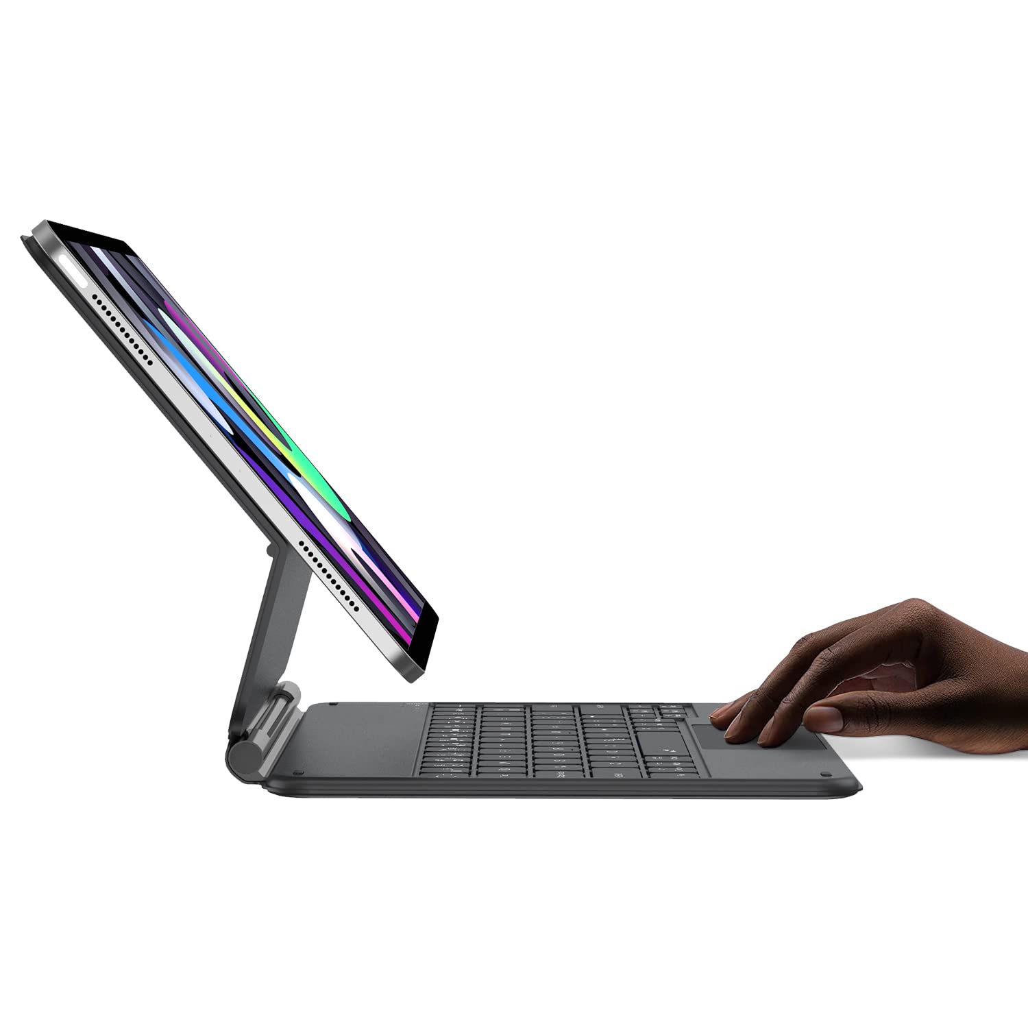 Toetsenbord voor iPad Pro 11 inch (4e/3e/2e/1e generatie), iPad Air 5e en 4e generatie hoes met toetsenbord, iPad Air 11 inch hoes met toetsenbord 2024 ( M2), 7 kleuren met achtergrondverlichting