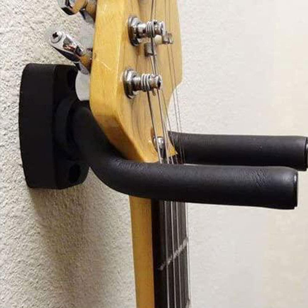 Haczyki, haki ścienne, wieszak na gitarę, uchwyt do montażu na ścianie gitary, elastyczny regulowany uchwyt do montażu na ścianie stojak ze śrubą 6 sztuk