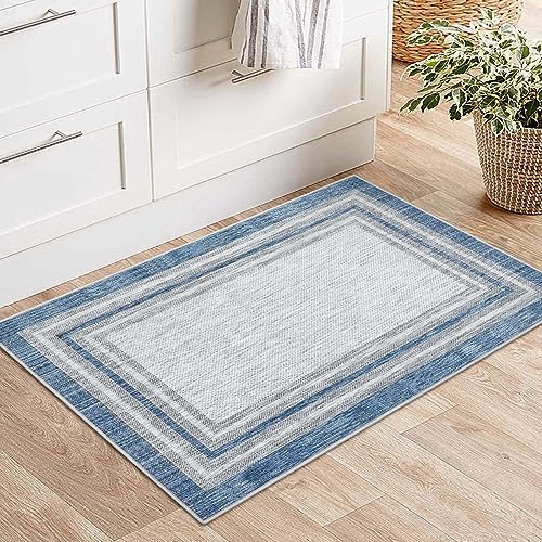 Tapete decorativo Beeiva borde azul 2x3 pies miniatura 6