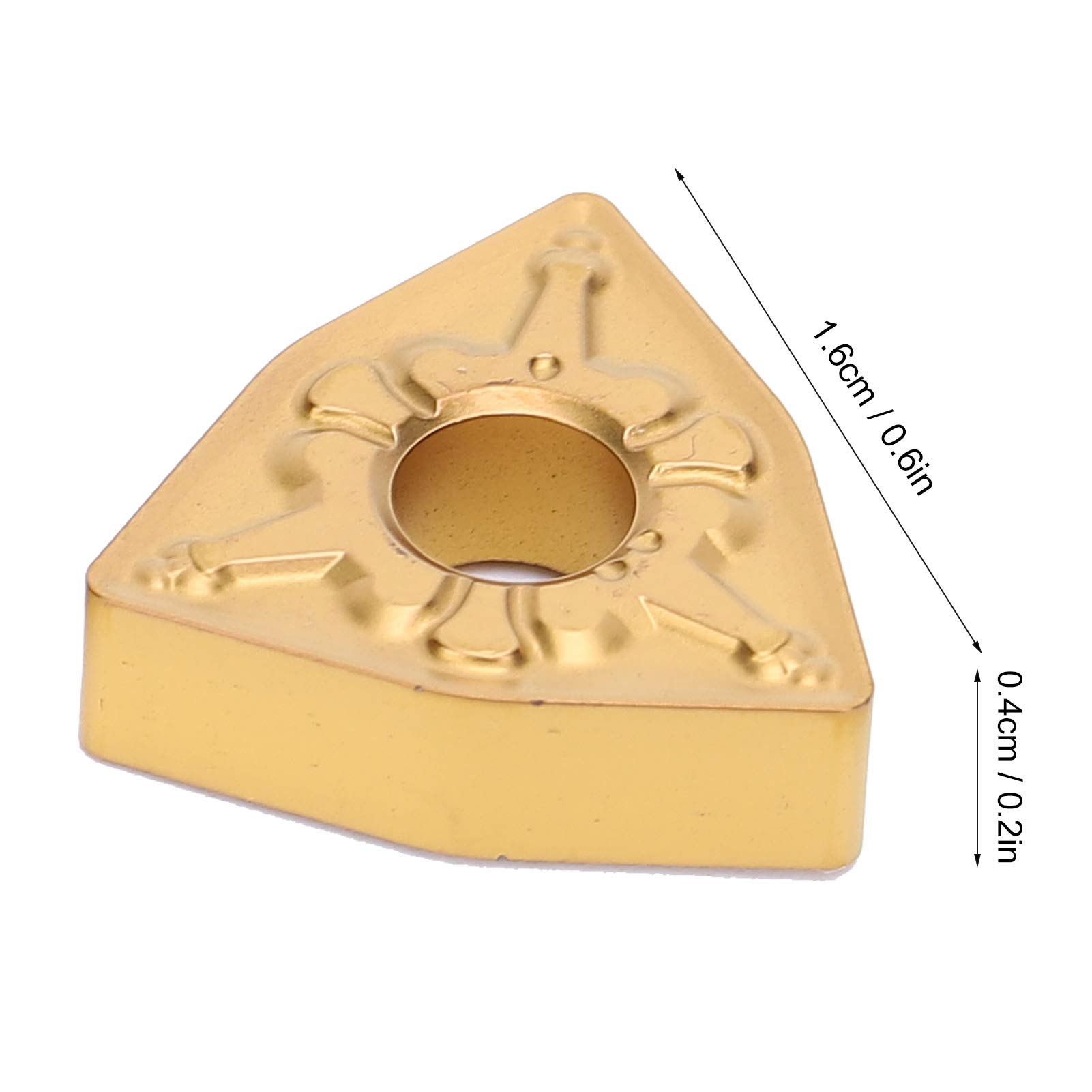 Garosa 10 piezas de torno CNC, inserto de torneado de hoja CNC, corte de hoja de carburo sólido indexable WNMG080408-TM LF9018 para el acabado de Steell,plaquitas de torneado