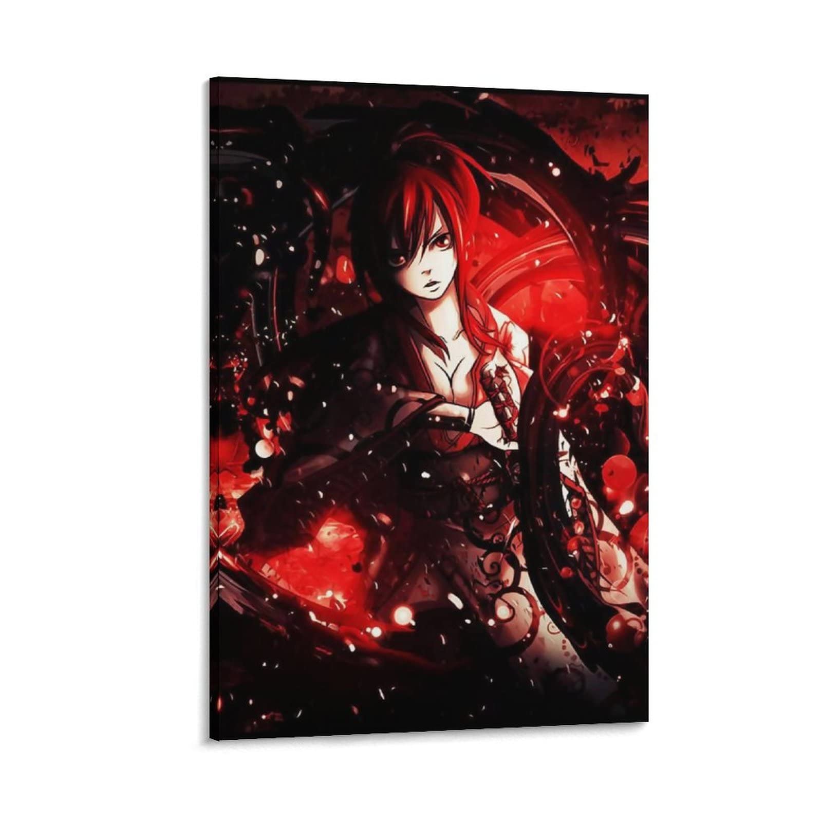 Amazon.co.jp: 壁掛け画 フェアリーテイル エルザ・スカーレット キャラクター柄 【キャンバス 部屋の雰囲気転換】 壁掛け 壁飾り  簡単取付 壁画 ウォールデコ インテリア おしゃれ フレーム 枠付き 玄関 洗面所 キッチン 寝室 プレゼント 08x12inch(20x30cm)  : ホーム ...