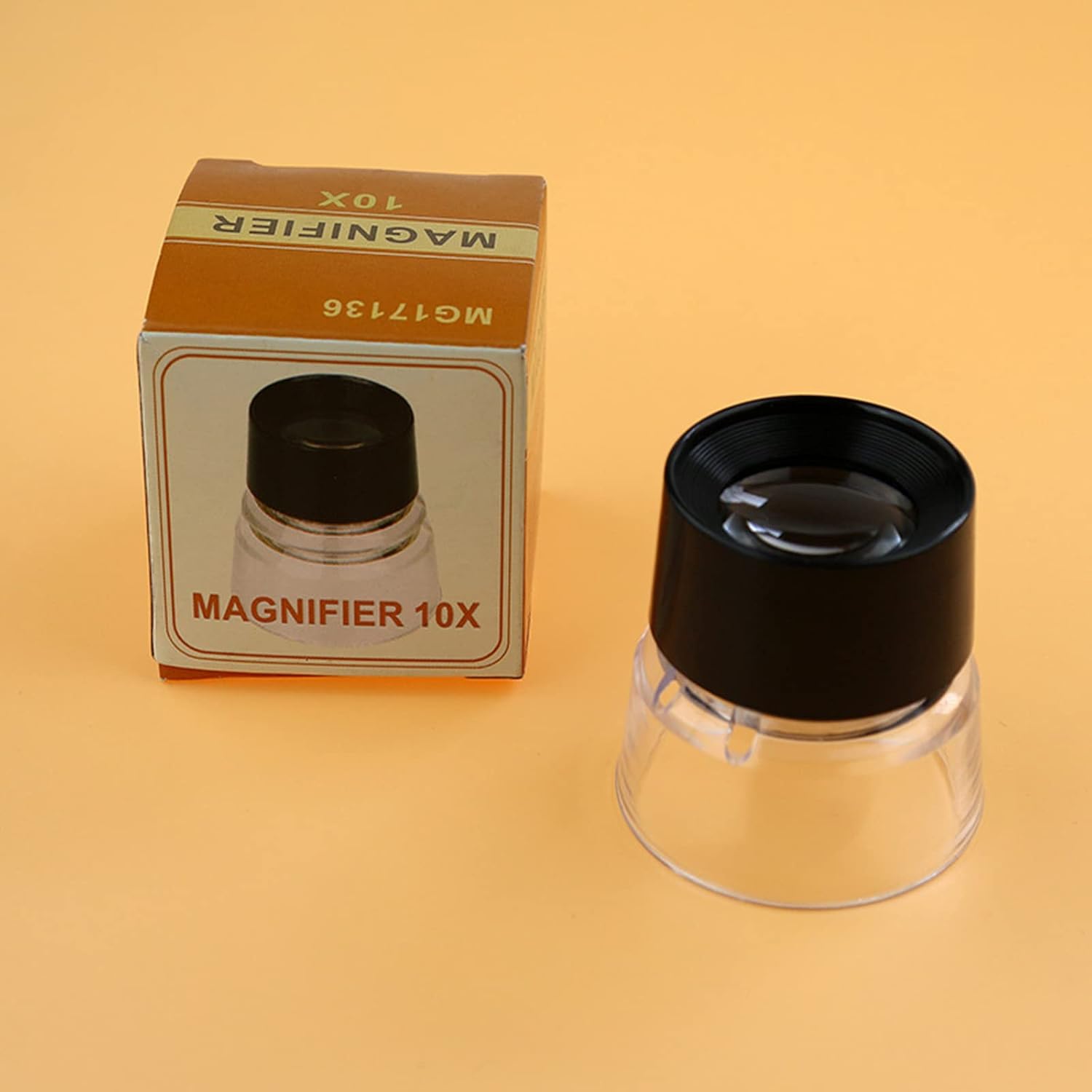 10X Jewelers Loupe Magnifier Jewelry Eye Loop Monocle Pocket Glass for Watch Repair Stamps Eye Loupe Magnifier Glass