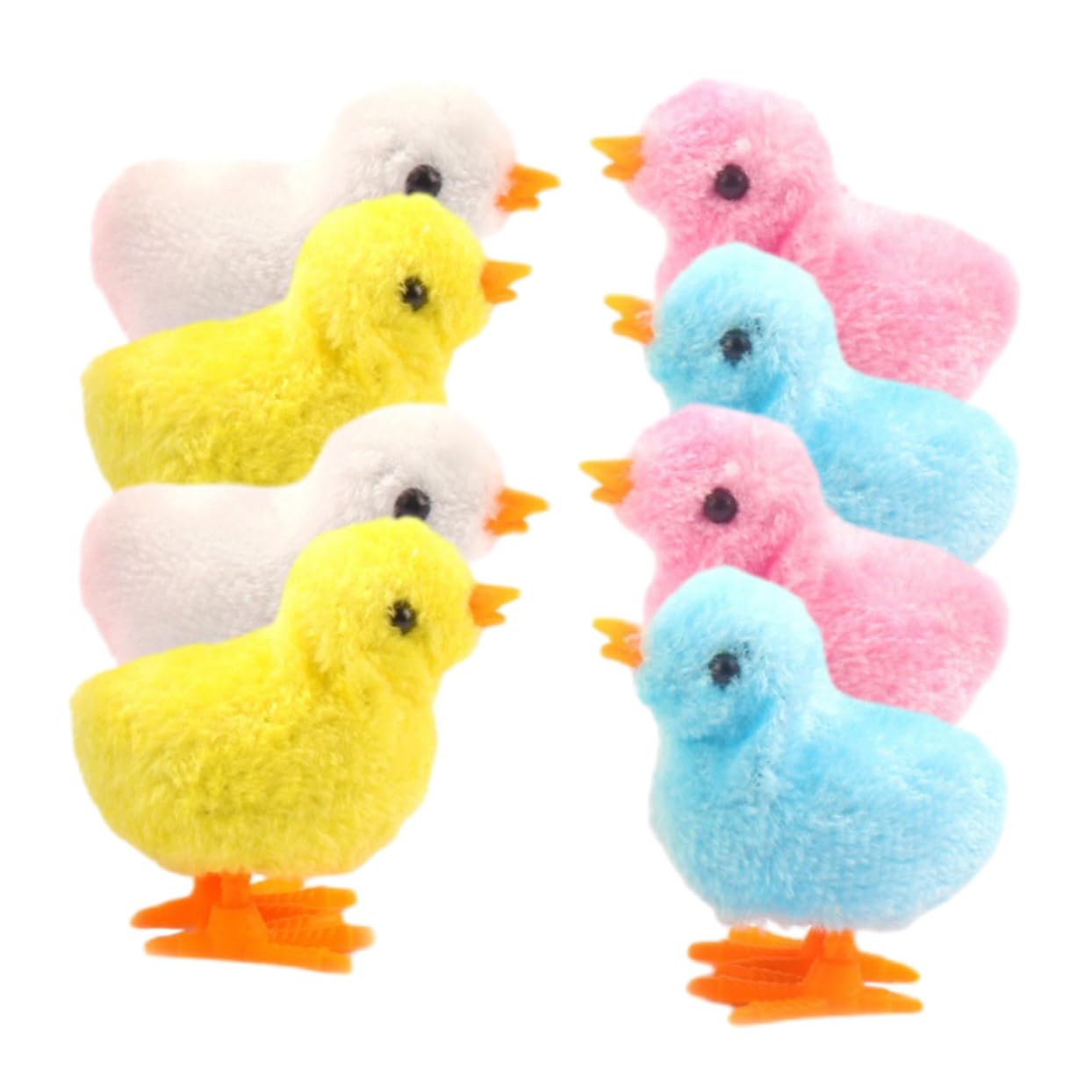 VICASKY 8 piezas de pollitos de juguete para mascotas y material seguro y fiable para fiestas y juegos interactivos