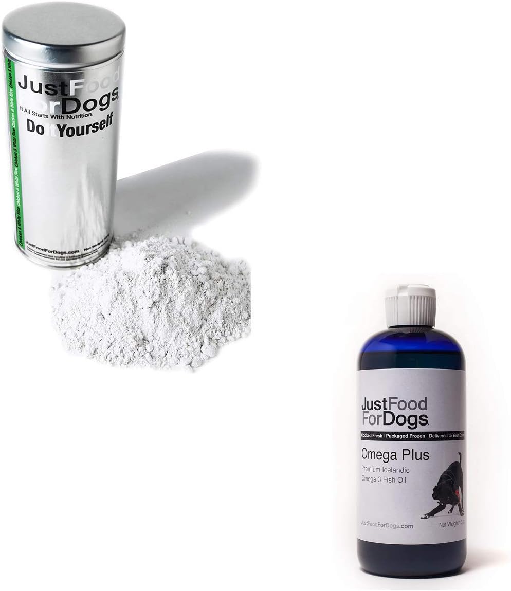 JustFoodForDogsDIY Human Quality Dog Food, Nutrient Blend Base Mix for Dogs Chicken and White