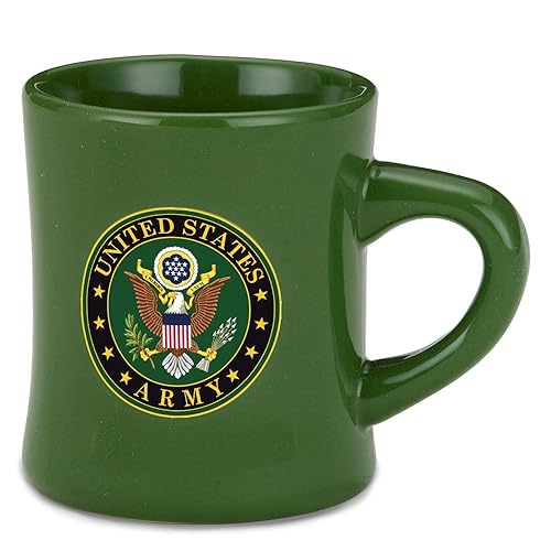 United States Army M. Cornell, Inc - Calcomanía con logotipo verde de 8 onzas de gres militar