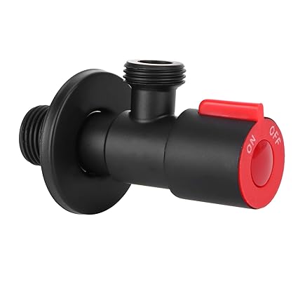 Angle Stop Valve, High Sealing Performance Explosion - ?Proof Fashionable Water Stop Valve Corrosion Resistance for Kitchen Basin Toilet Water Heater(Single Thermal Triangle Valve)'$