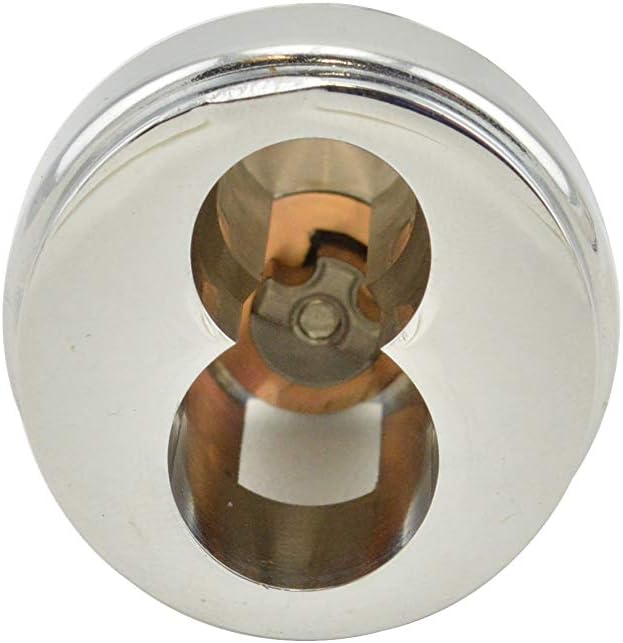 Schlage Commercial 30137625 Full Size Interchangeable Housing Less Core with Compression Ring; Spring; 3/8" Blocking Ring; and L Cam Bright Chrome Finish