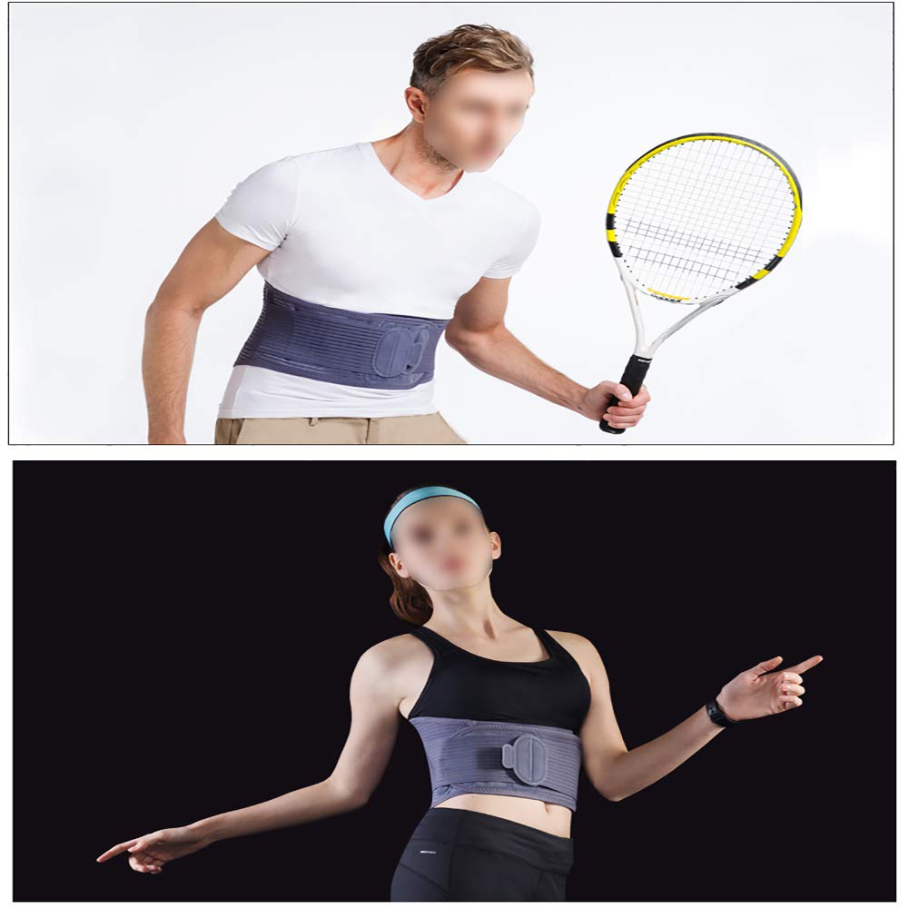 Faja Lumbar Fitness - Soporte de Refuerzo de Espalda Baja - para Hernia de Disco, ciática, escoliosis, estenosis espinal - con Correas de compresión Doble Ajustables,L