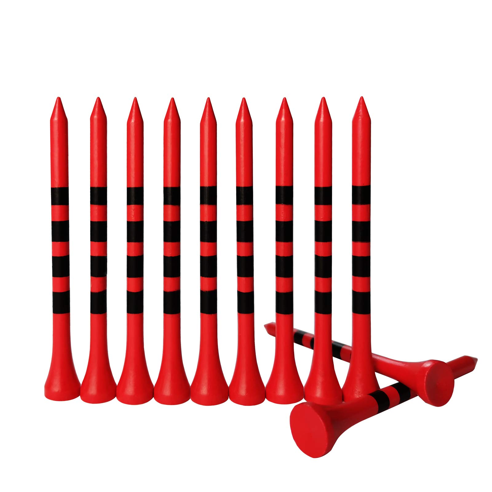 WINGOLFER Golf Tees, 100 Packs of 3 1/4 Inch Golf tees, Professional Natural Bamboo Golf Tees, Durable & Stable Professional Tee System, Reducing Friction & Side Spin