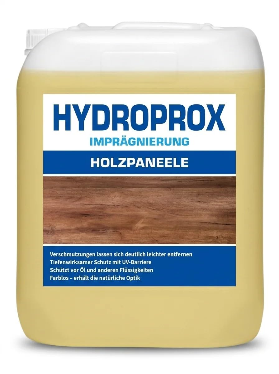 Holzschutz Holzpaneele 5 L – bis zu 50 m², wasserabweisend, UV-Schutz, erhält die Holzoptik