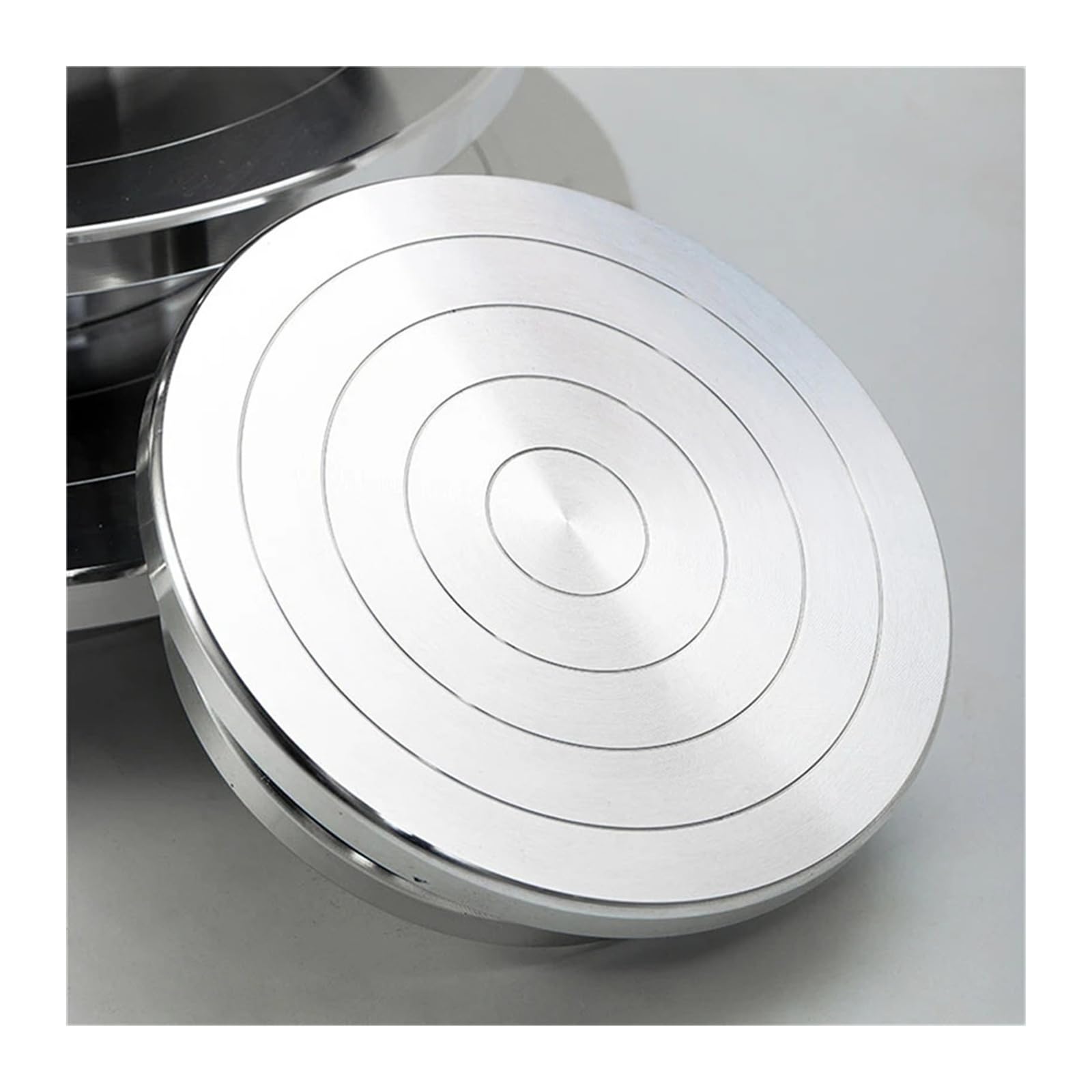 Tornio per Ceramica,Ceramica Ruota Piattaforma Girevole in Lega di Alluminio a Doppia Faccia for Strumenti rotanti con Ruota in Ceramica Piattaforma for Scultura in Argilla