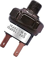Vista 1 de mankk Interruptor de presión de aire 70-100 PSI Rosca 1/8 "NPT 24V 12V DC Compresor de aire Interruptor de presión para tren de bocina de aire