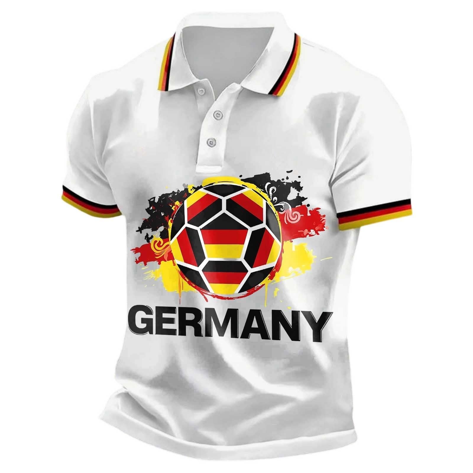 Germany Football Shirts Mens,Germany Football World Cup Shirt 2026 for Men Crew Neck T-Shirts Lightweight Short Sleeve with German Flag Printed Summer Causal Tees for Germany Team Support Outfit
