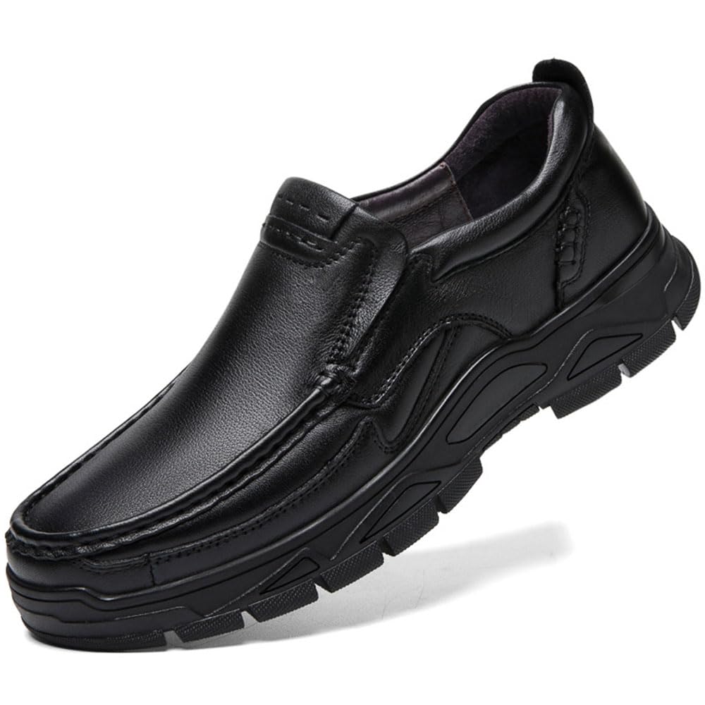 Mens Casual Shoes Loafers Slip-on Leather Shoes for Dress Business Working Office