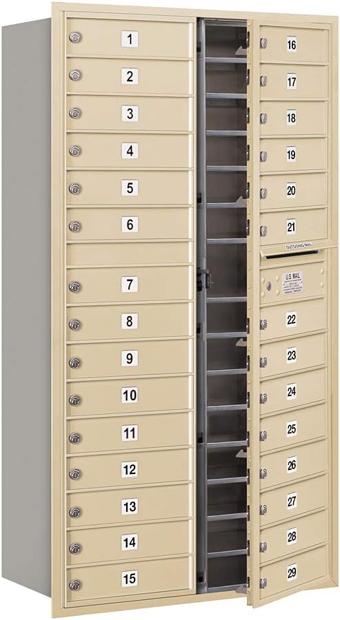 SALSBURY INDUSTRIES 3716D-29SFP 4C Horizontal Mailbox