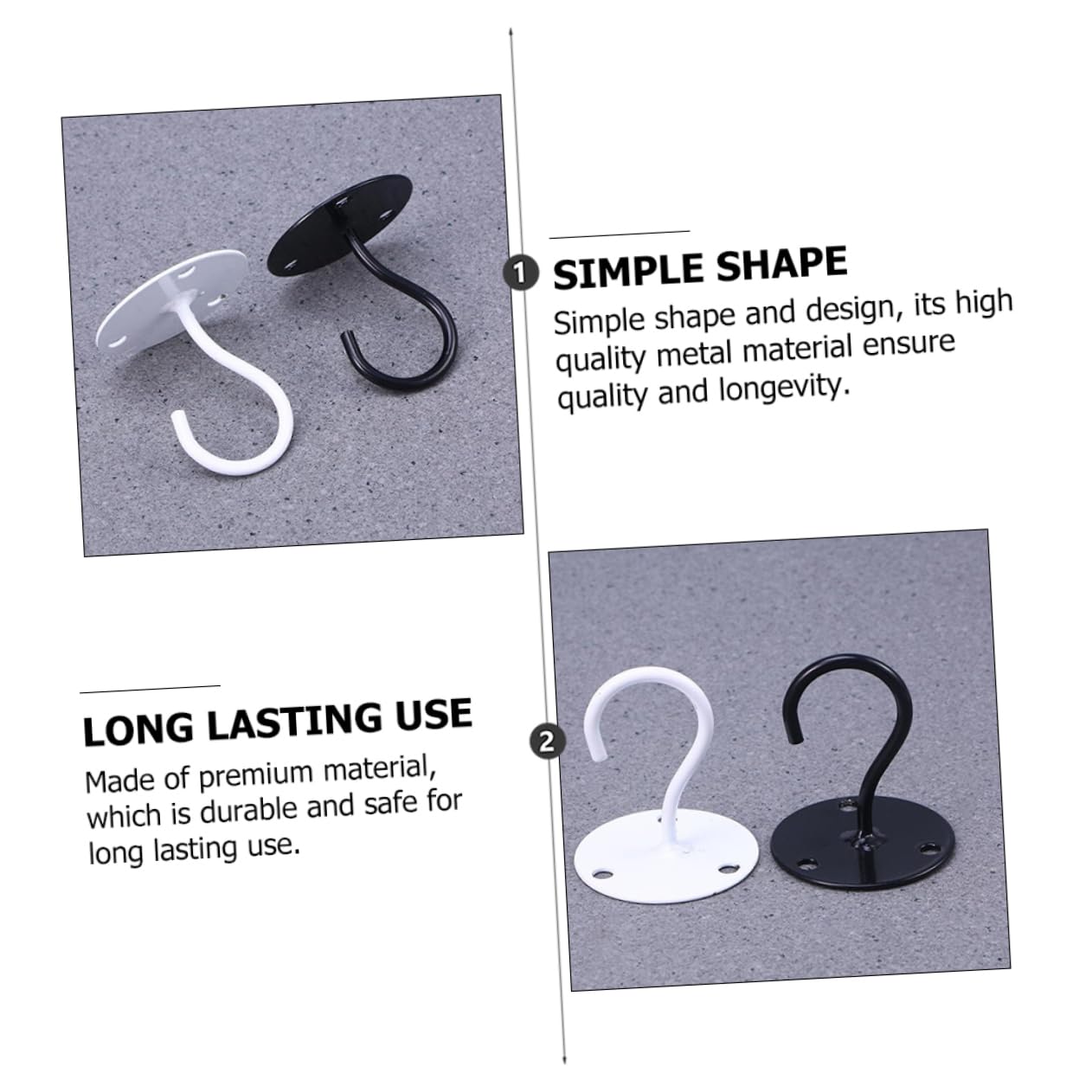 TOPBATHY 8pezzi Ganci Da Parete Metallo Per Piante Da Ganci Per Appendere Resistenti e Impermeabili Per Casa Bar e Hotel