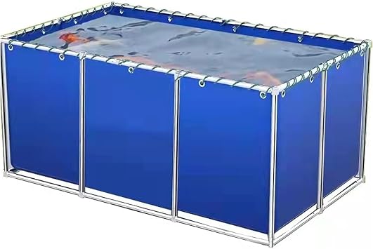 PVC Canvas for Ponds,Canvas Fish Tank with Grommets,Foldable Emergency Water Storage Pool,Portable koi Pond,Large Aquaculture Pool,for Emergency Water Supply and Drought Resistance