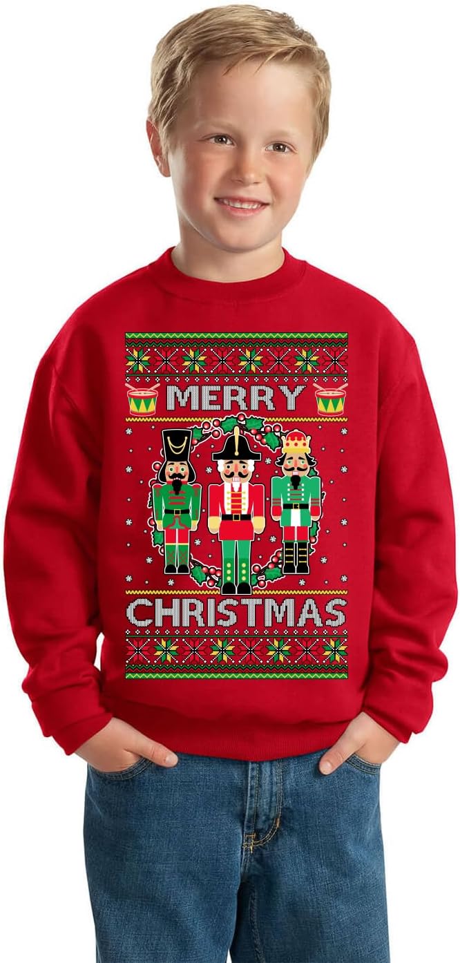I Paused My Game to Be Here Ugly Christmas Sweater Unisex Boys Girls Crewneck Sweatshirt