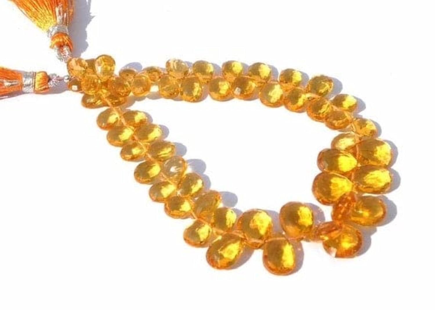 Quartz de Madère AAA perles poire facettées LKBEADS pour haute joaillerie