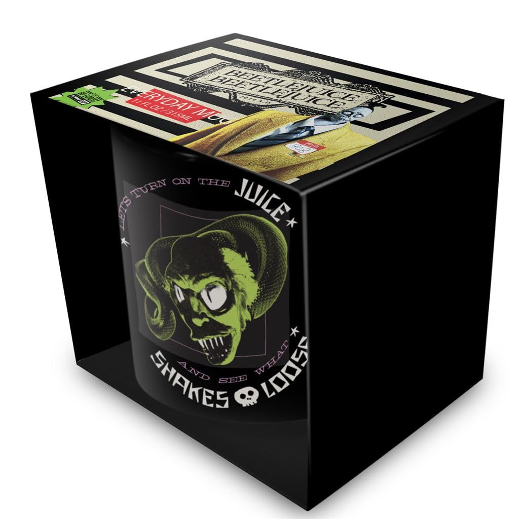 Pyramid International Beetlejuice (Let's Turn On The Juice) Black Mug - 10Oz / 315Ml Ceramic Mug - One Size