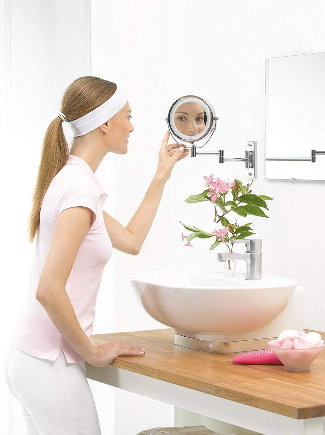Beurer BS 59 Miroir mural pour maquillage miroir grossissant éclairage LED