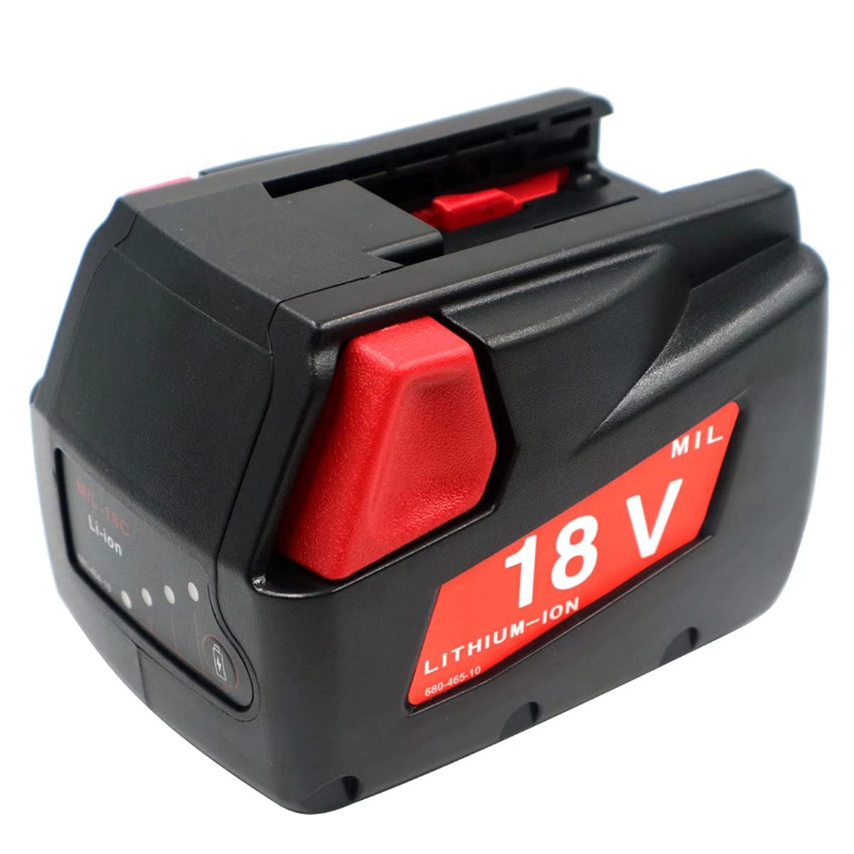 8000mAH 18650 Banco de batería MIL18C Batería de Iones de Litio 18V Reemplazo para Milwauk 18V Batería MV18B V18 F38 48-11-1830