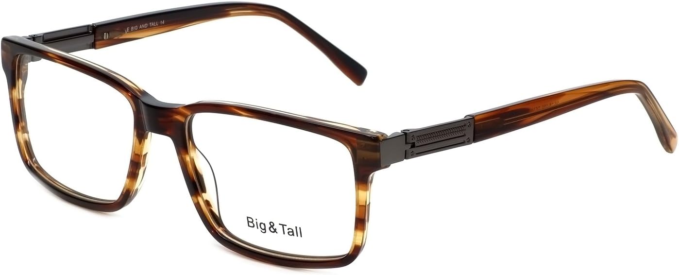 Big&Tall by Vivid Designer Eyeglasses 14 Demi Brown 58mm D